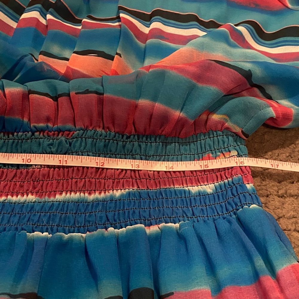 Phool Dress Size Large MIDI Peasant Colorful - Picture 10 of 14